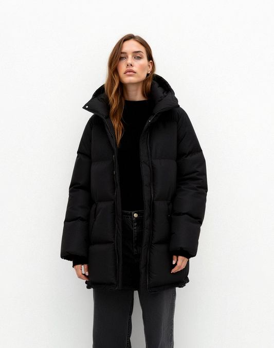 Puffer jacket with hood