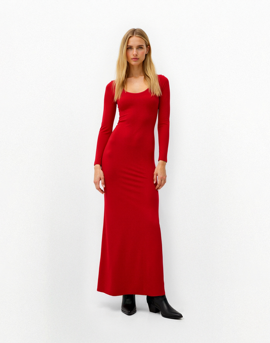 Long sleeve midi dress