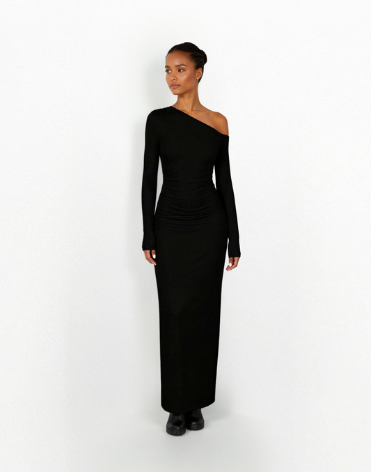 Long asymmetric dress